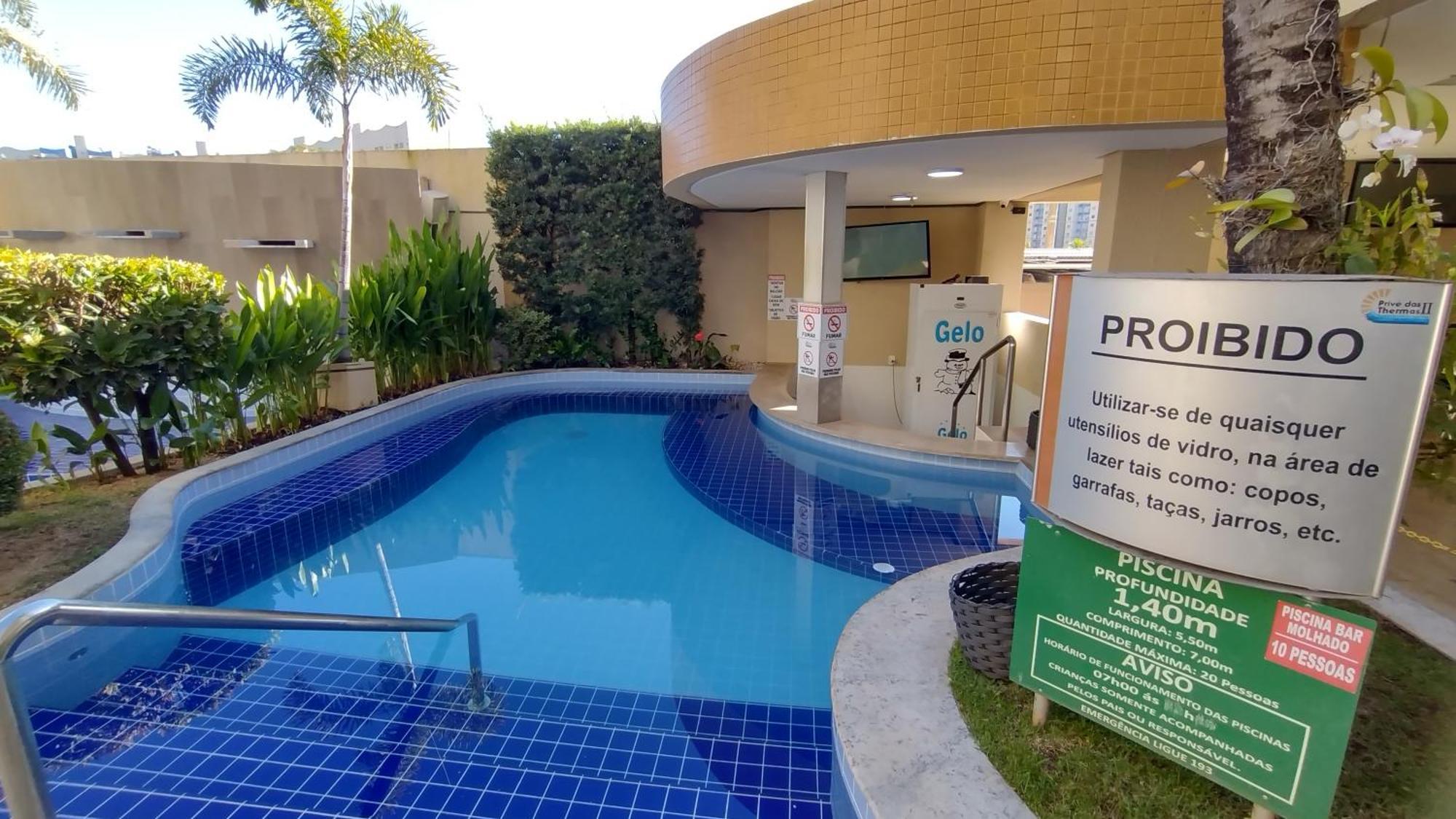 Prive Das Thermas II Caldas Novas - Achei Ferias - Com Roupa De Cama Kültér fotó
